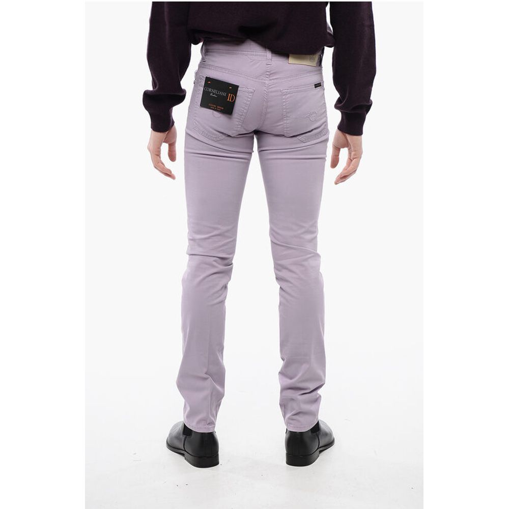 Corneliani ID 5-Pocketed Stretch Cotton Pants with Belt Loops