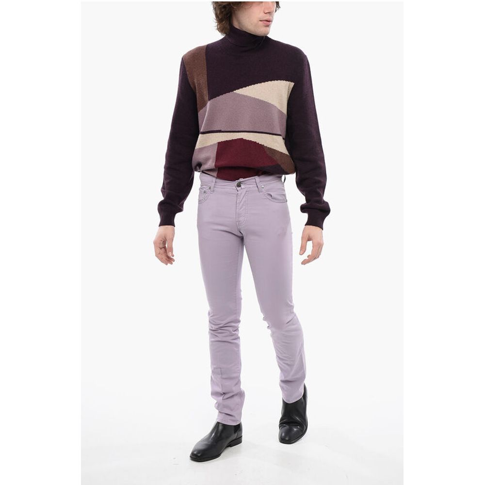 Corneliani ID 5-Pocketed Stretch Cotton Pants with Belt Loops