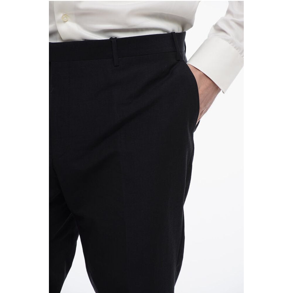 Corneliani CC COLLECTION Cotton and Linen RIGHT 4-Pocketed Pants