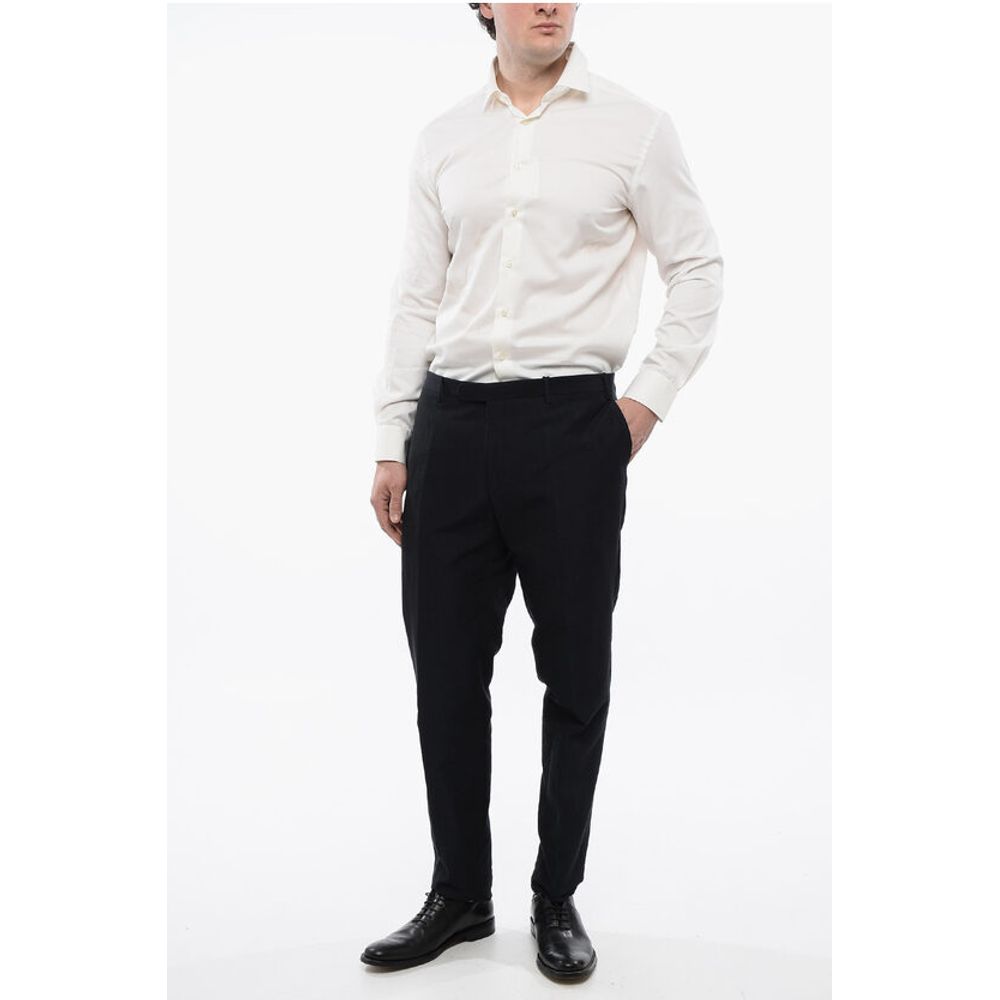 Corneliani CC COLLECTION Cotton and Linen RIGHT 4-Pocketed Pants