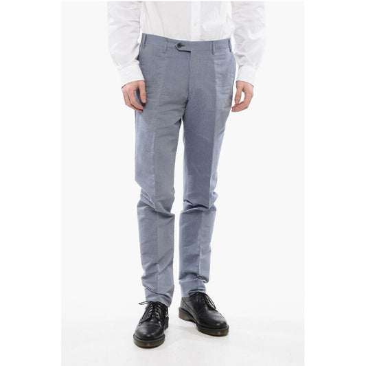 Corneliani CC COLLECTION 4-Pocketed Pique Cotton Pants