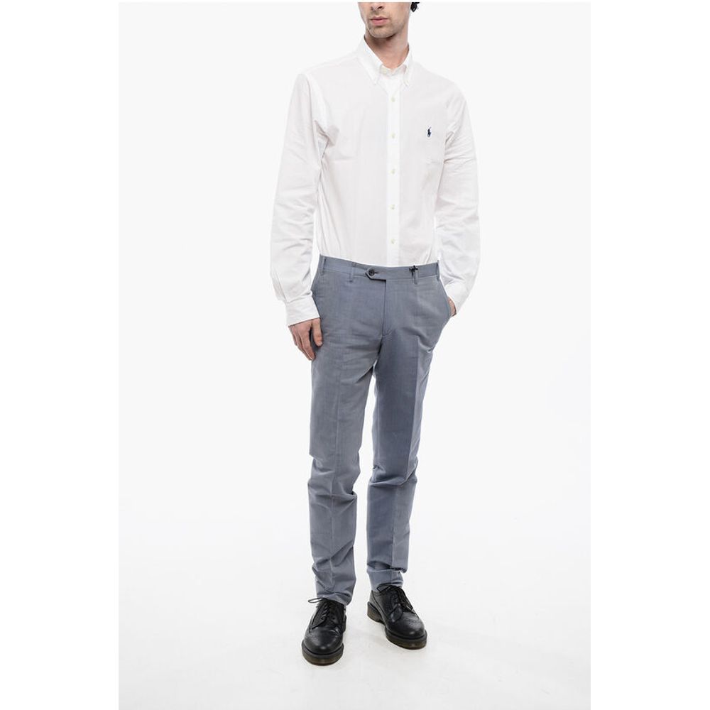 Corneliani CC COLLECTION 4-Pocketed Pique Cotton Pants