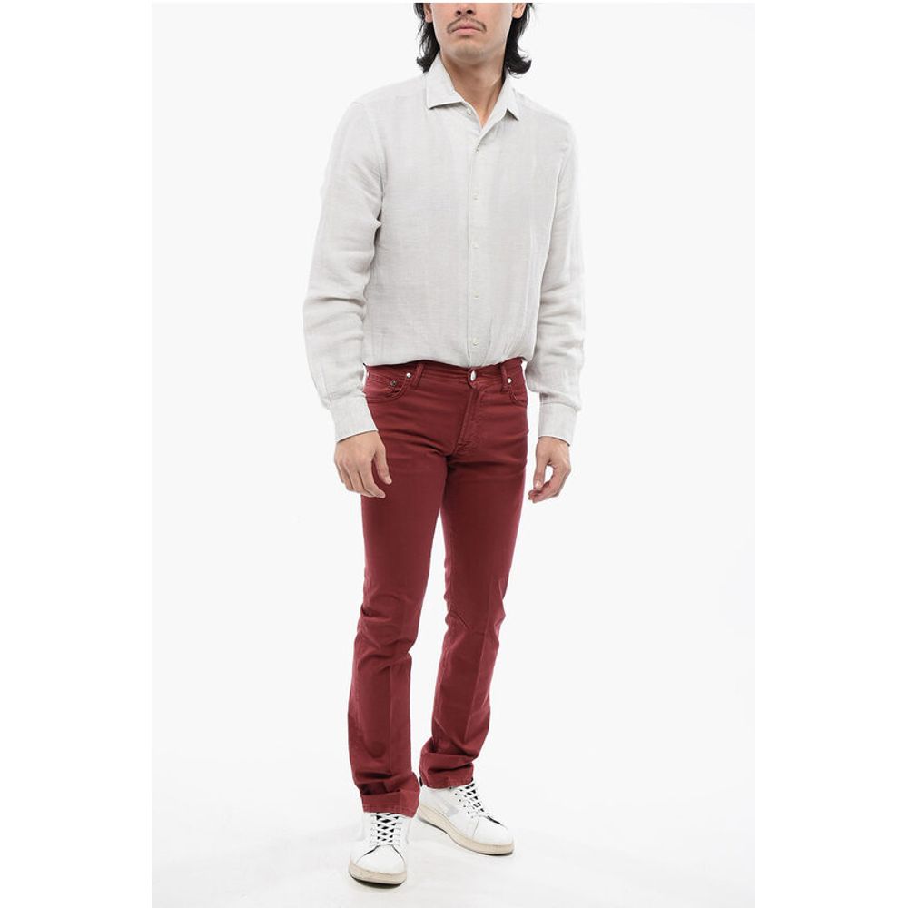 Corneliani ID LUXURY DENIM Ton-sur-ton Embroidered Denims