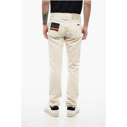 Corneliani ID LUXURY DENIM Ton-sur-ton Embroidered Denims