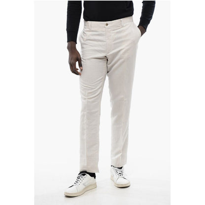 Corneliani ID Linen-blended IDENTITY Chino Pants