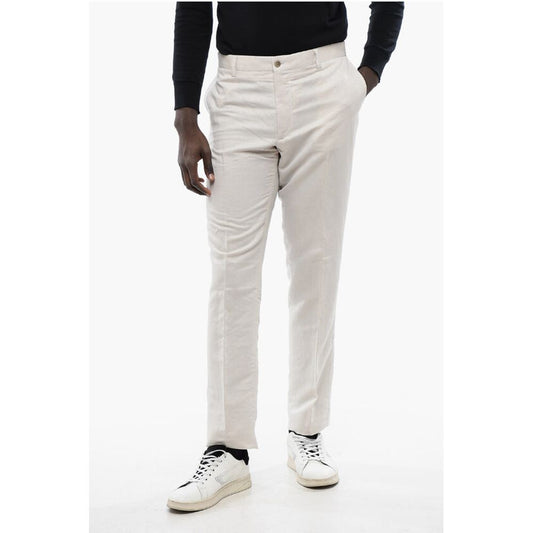 Corneliani ID Linen-blended IDENTITY Chino Pants