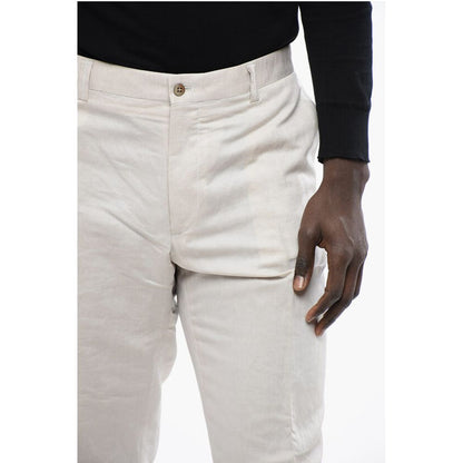 Corneliani ID Linen-blended IDENTITY Chino Pants