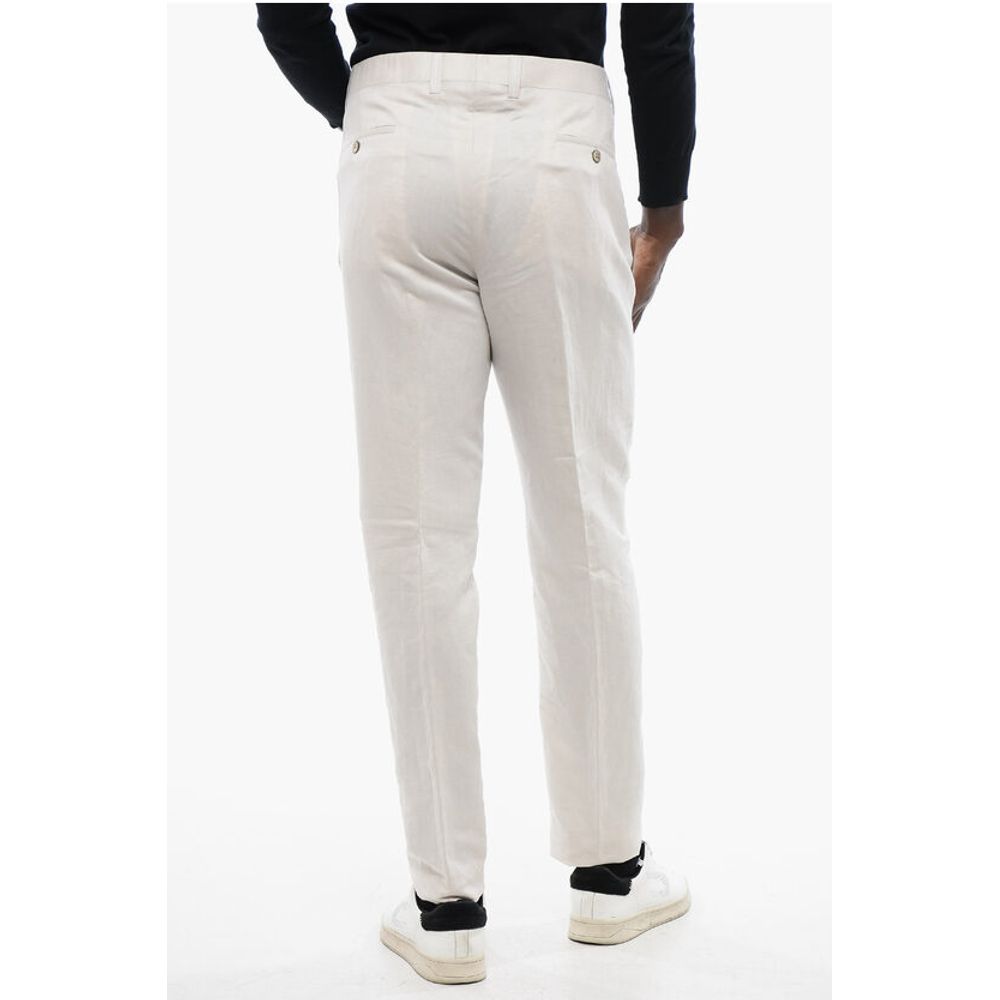 Corneliani ID Linen-blended IDENTITY Chino Pants
