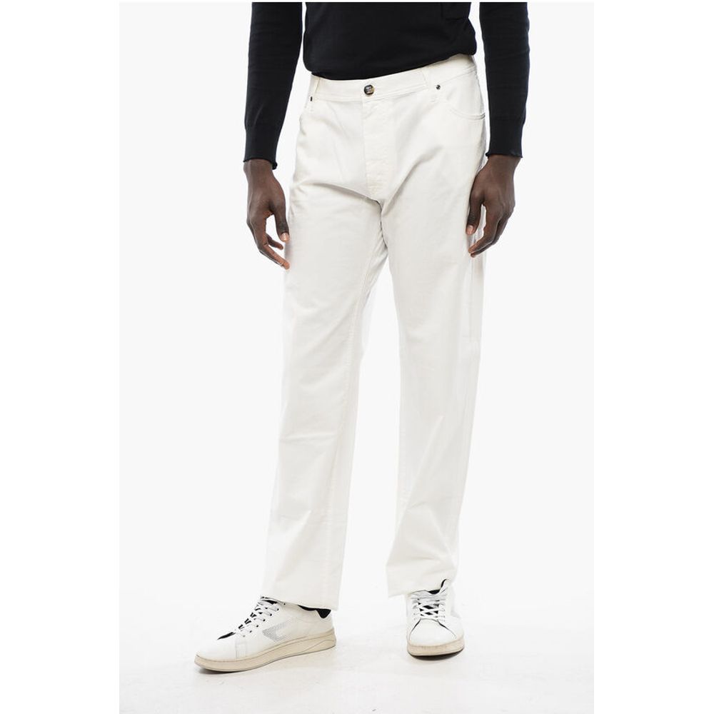 Corneliani ID LUXURY DENIM Ton-sur-ton Embroidered Denims