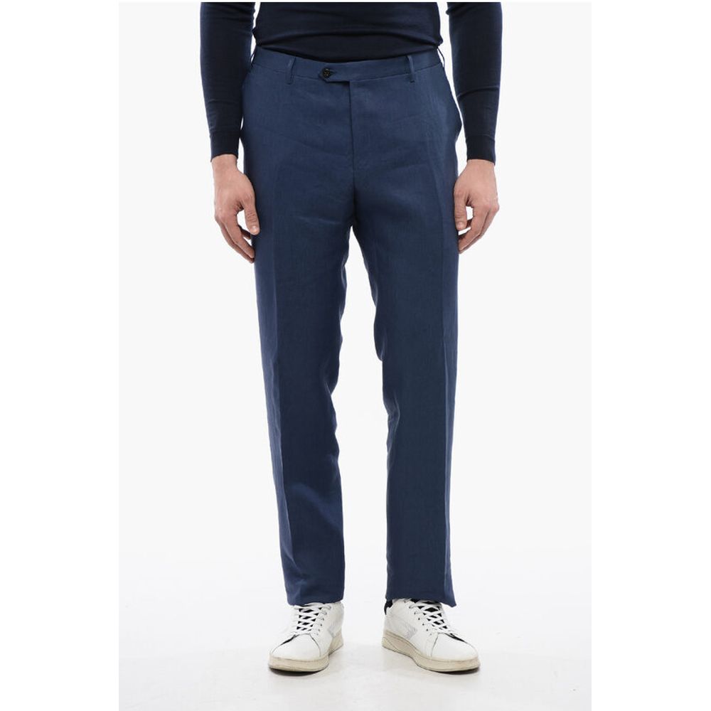 Corneliani 4-Pocketed ACADEMY Pure Linen Pants