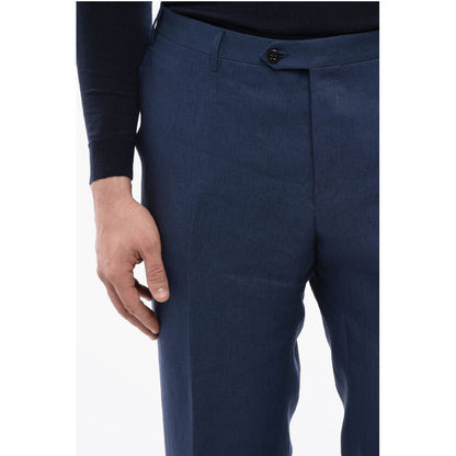 Corneliani 4-Pocketed ACADEMY Pure Linen Pants