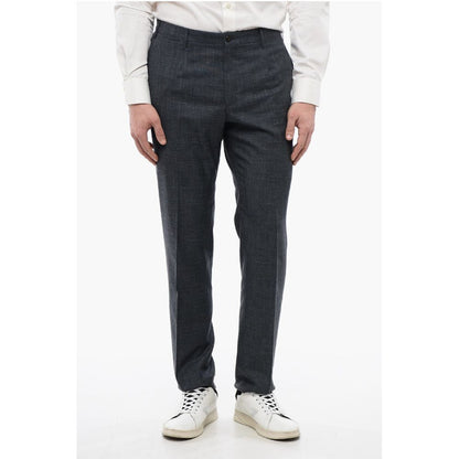Corneliani Silk Blend LEADER Pants with Flap Back Pockets