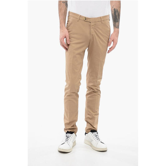 Corneliani ID Stretch Cotton Chinos Pants with Belt Loops