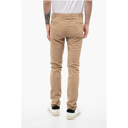 Corneliani ID Stretch Cotton Chinos Pants with Belt Loops