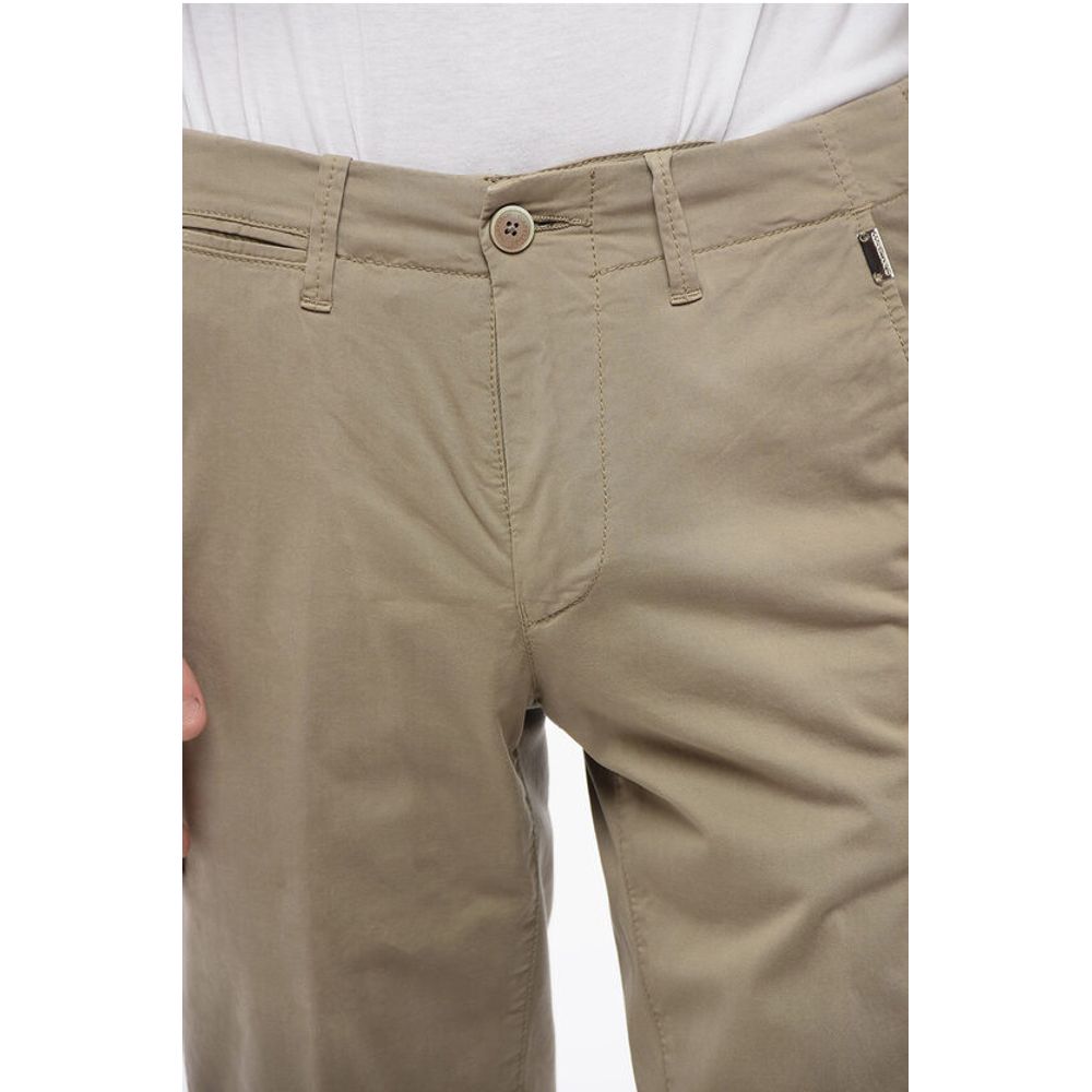 Corneliani ID Stretch Cotton Chinos Pants with Belt Loops