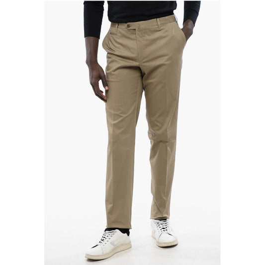 Corneliani Cotton Blend ACADEMY Pants with Zipped Pockets