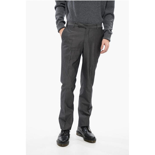 Corneliani TREND Silk-blended Pinstriped Pants