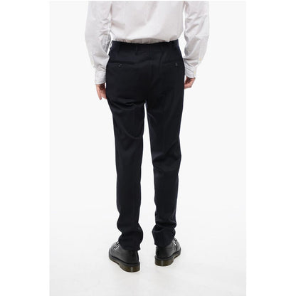 Corneliani CC COLLECTION 4-Pocketed Virgin Wool Pants with Belt Loops