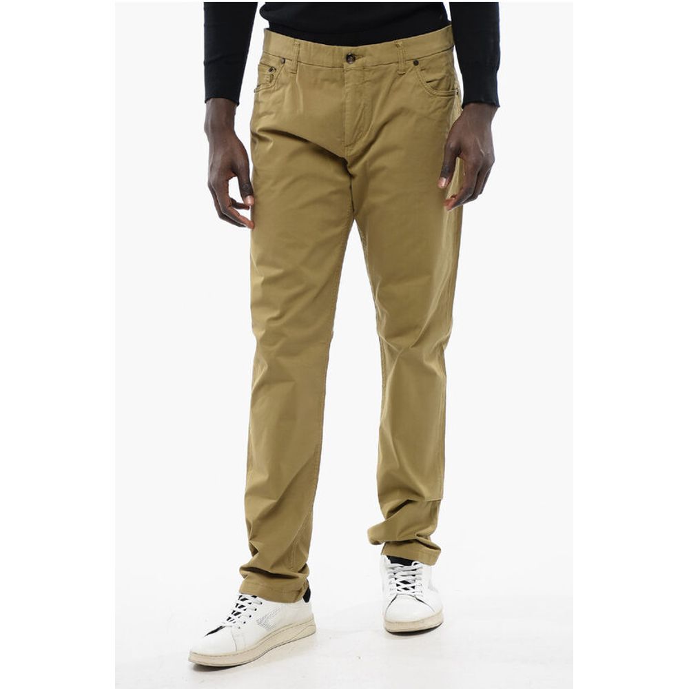 Corneliani ID 5-Pocketed Stretch Cotton Pants with Belt Loops