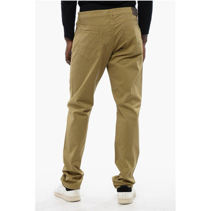 Corneliani ID 5-Pocketed Stretch Cotton Pants with Belt Loops