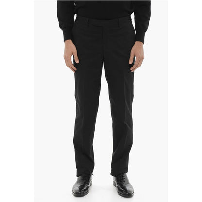 Corneliani CC COLLECTION Stretch Cotton Chinos Pants with Belt Loops