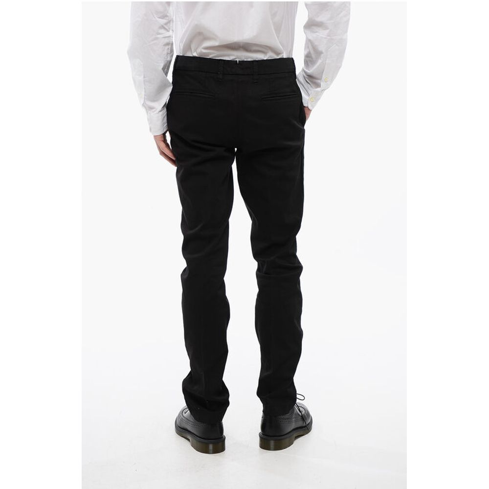 Corneliani ID Hopsack Cotton Chinos Pants with Belt Loops