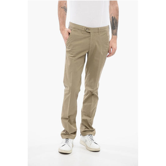 Corneliani ID Solid Color Chino Pants with Belt Loops