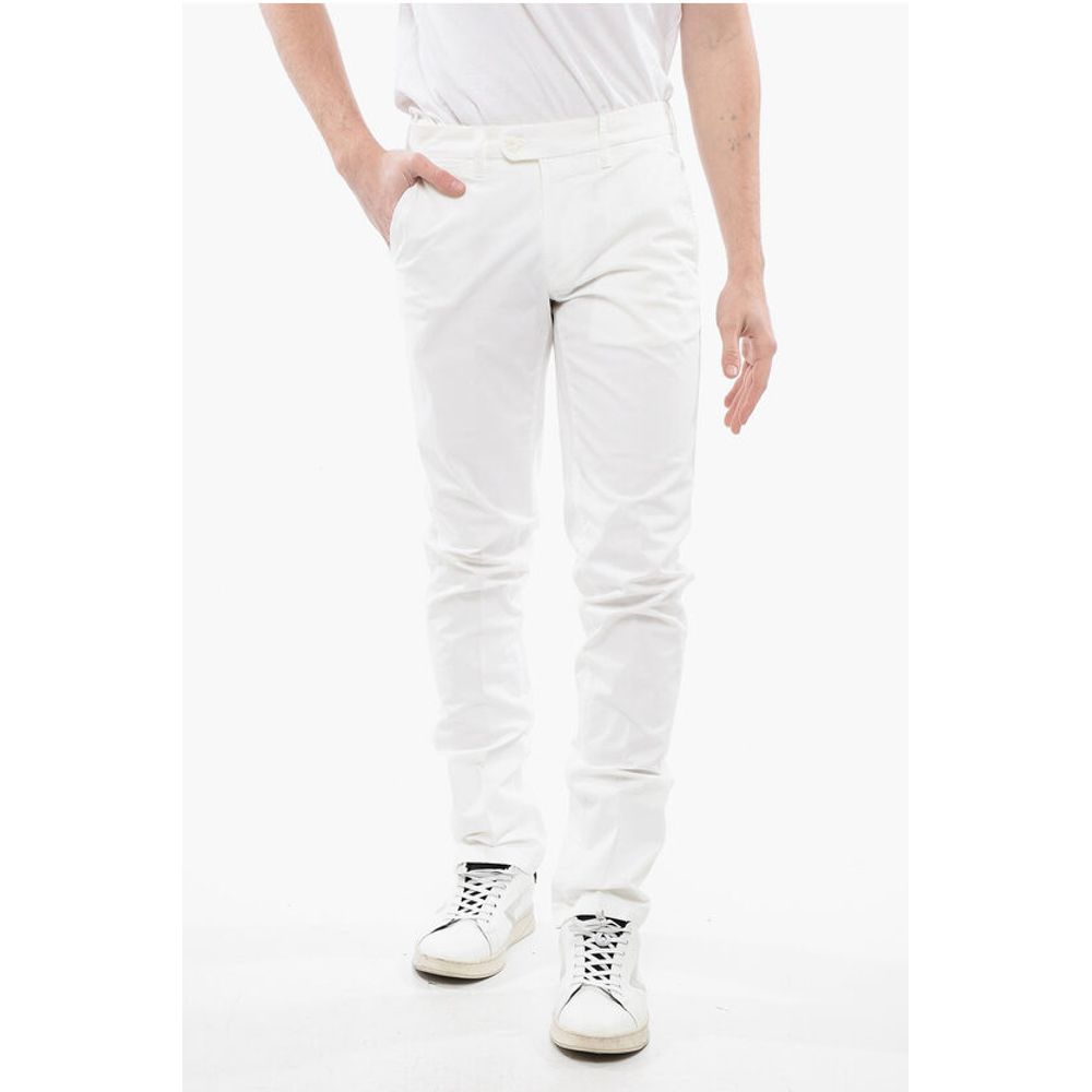 Corneliani ID Cotton Stretch Regular Waist Straight Leg Pants
