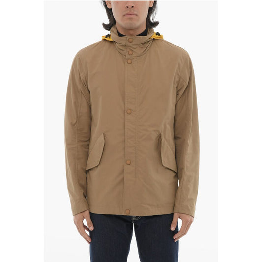 Corneliani CC COLLECTION Contrasting-hooded Windbreaker Jacket