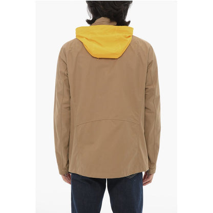 Corneliani CC COLLECTION Contrasting-hooded Windbreaker Jacket