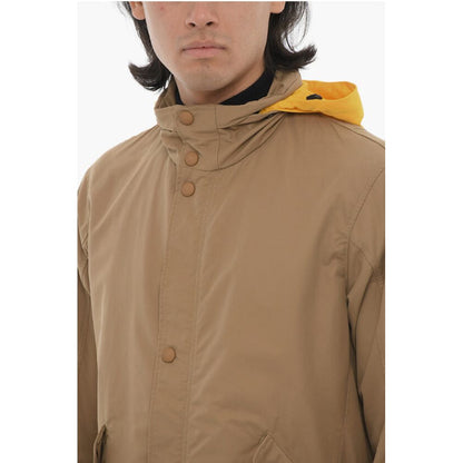 Corneliani CC COLLECTION Contrasting-hooded Windbreaker Jacket