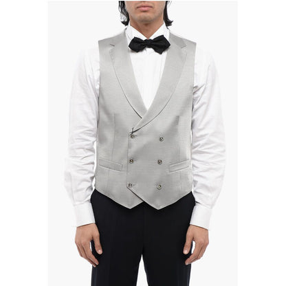 Corneliani CC COLLECTION Two-Tone Double Breasted Waistcoat