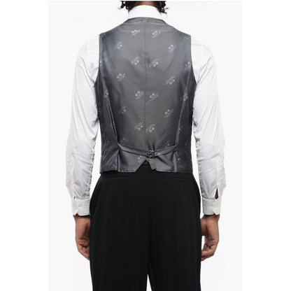 Corneliani CC COLLECTION District Check Virgin Wool Vest