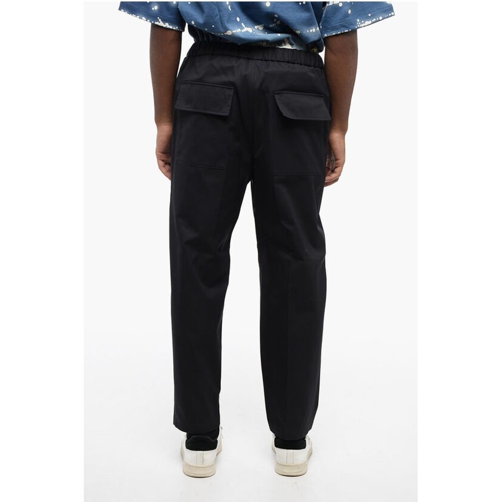 Jil Sander 4-Pocketed Cotton Pants with Elastic Waistband
