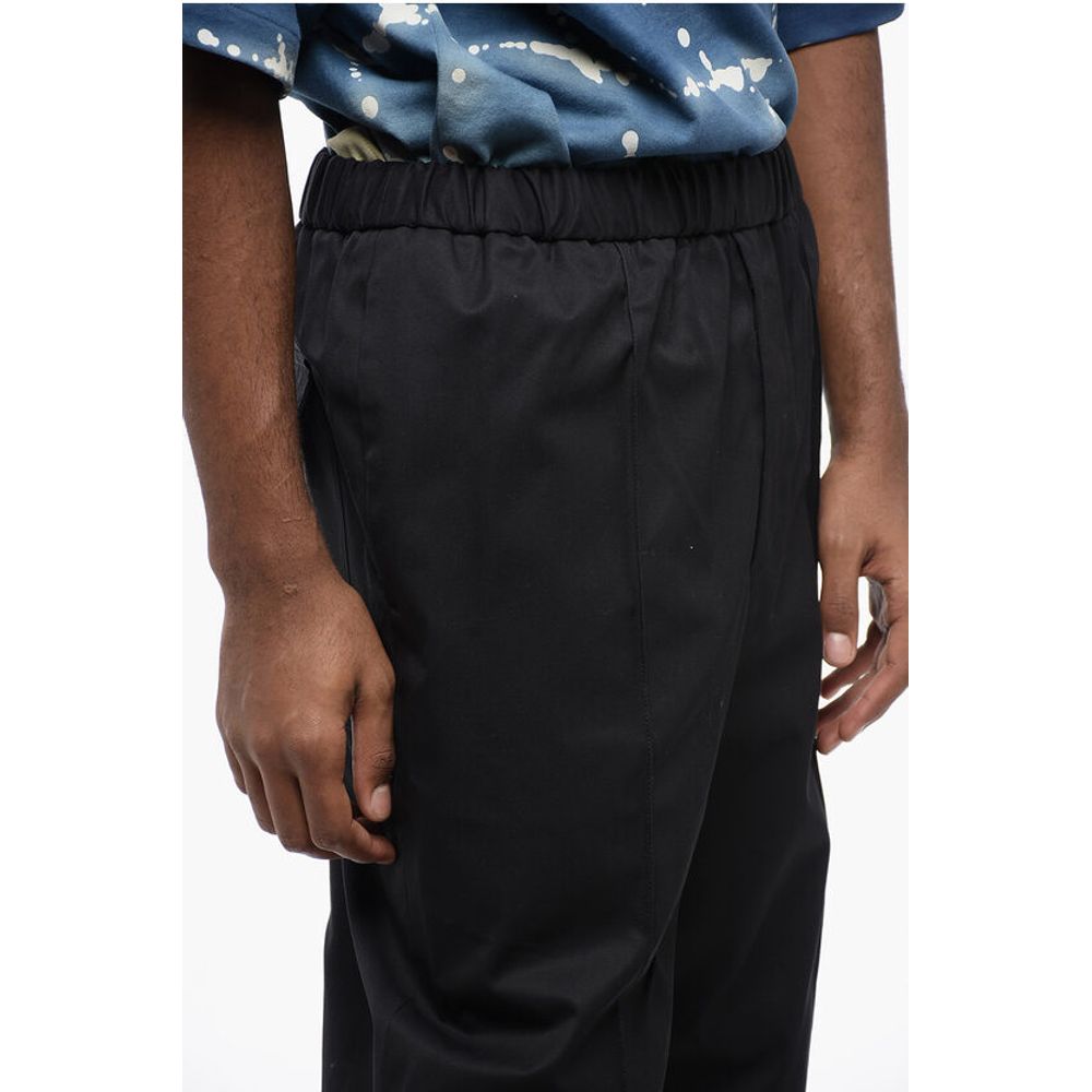 Jil Sander 4-Pocketed Cotton Pants with Elastic Waistband