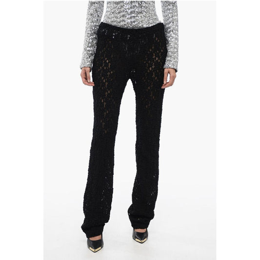 Chloé Embroidered Pants with Flared Leg