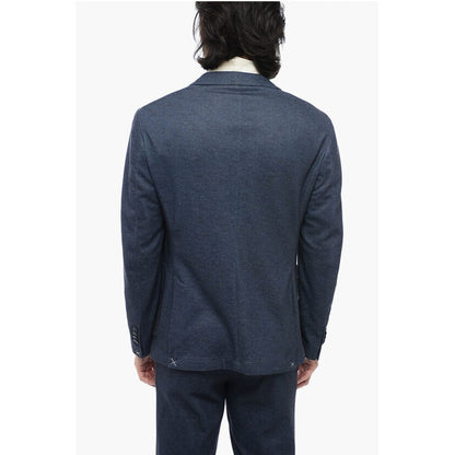 Corneliani CC COLLECTION Cotton Blend Suit with Notch Lapel and Patch P