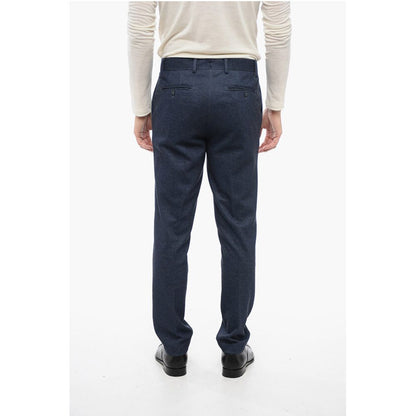 Corneliani CC COLLECTION Cotton Blend Suit with Notch Lapel and Patch P