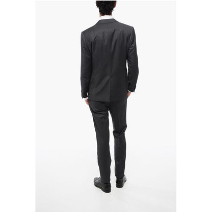 Corneliani Center Vent Peak Lapel CERIM.ACADEMY 3 Piece Waistcoat Suit