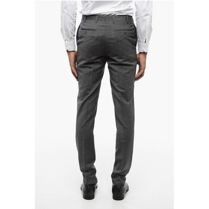 Corneliani CC COLLECTION Pinstriped Center Vent Peak Lapel CERIM.REFINE