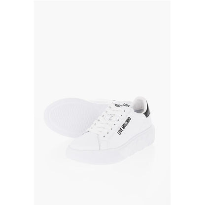 Moschino LOVE Leather HEART45 Low-Top Sneakers with Sole 4,5cm