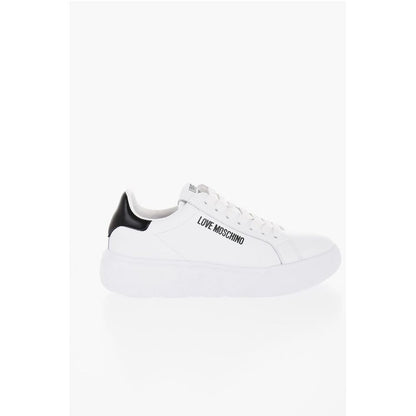 Moschino LOVE Leather HEART45 Low-Top Sneakers with Sole 4,5cm