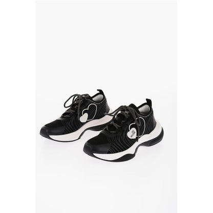 Moschino LOVE Mesh SPRINT50 Low-Top Sneakers with Contrast Detail