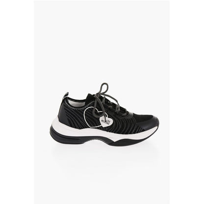 Moschino LOVE Mesh SPRINT50 Low-Top Sneakers with Contrast Detail