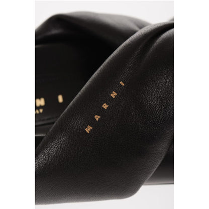 Marni Padded Leather Sadals with Braided Band
