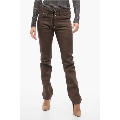 Ludovic de Saint Sernin 5-Pocket Skinny Fit Pants with Lace-up Detail