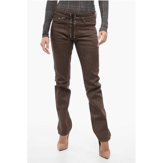 Ludovic de Saint Sernin 5-Pocket Skinny Fit Pants with Lace-up Detail