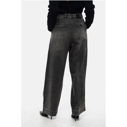 R13 Single-pleated Wide Leg Denims 27cm