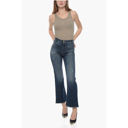 Two Women Two Men Flared GERBERA Denims with Patch Pockets 23cm