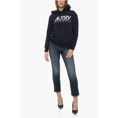 Autry Fleeced cotton Hoodie with Contrasting Logo